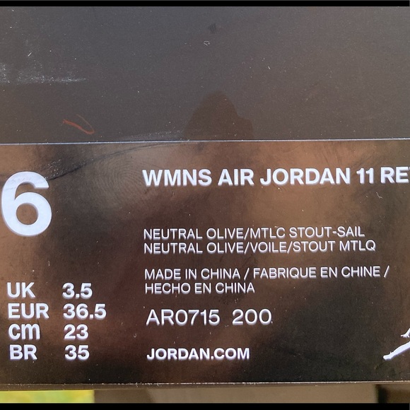 Jordan 11 Retro “Olive” - Picture 11 of 11